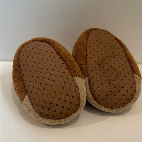 Cozy Reindeer Kids Slippers - Brown and Red - Picture 2 of 2